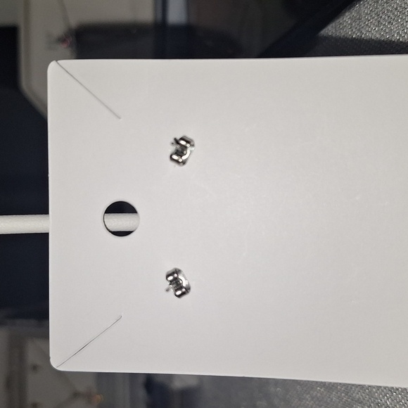 EUC Silver and gold tone holly post earrings for holidays, winter, Christmas - Picture 3 of 3